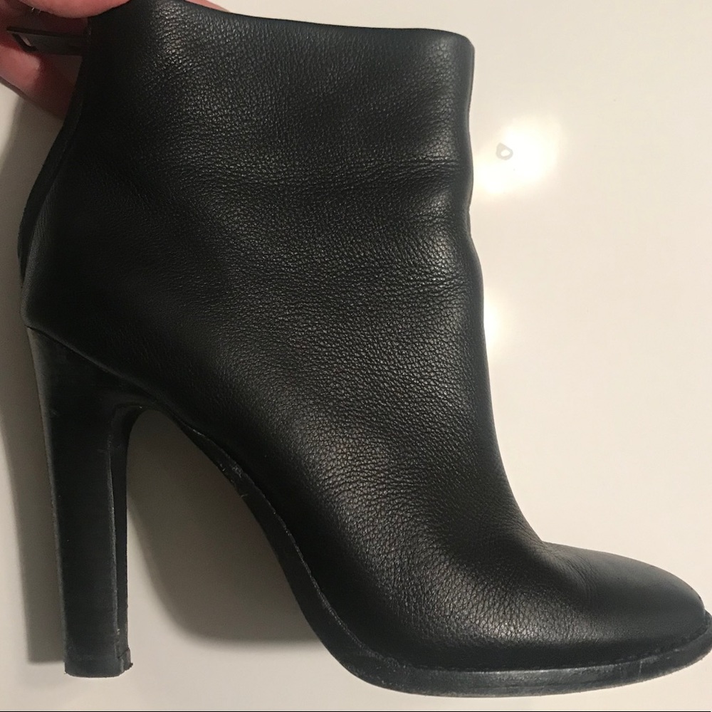 Joie Blayze Black Leather Booties, size 38.5.